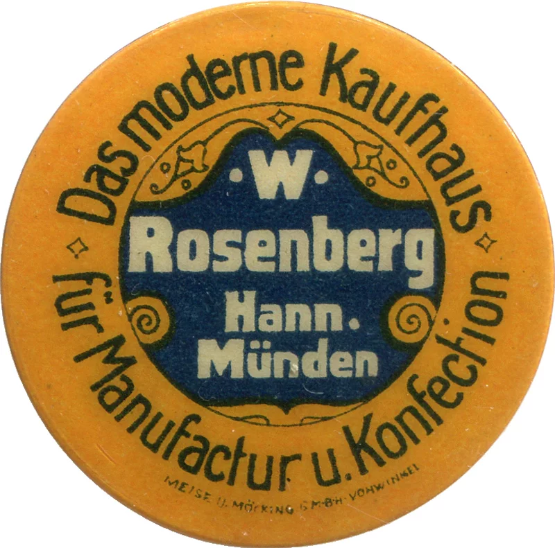 Hann. Münden (Niedersachsen) 30 Pfennig Kaufhaus W. Rosenberg
