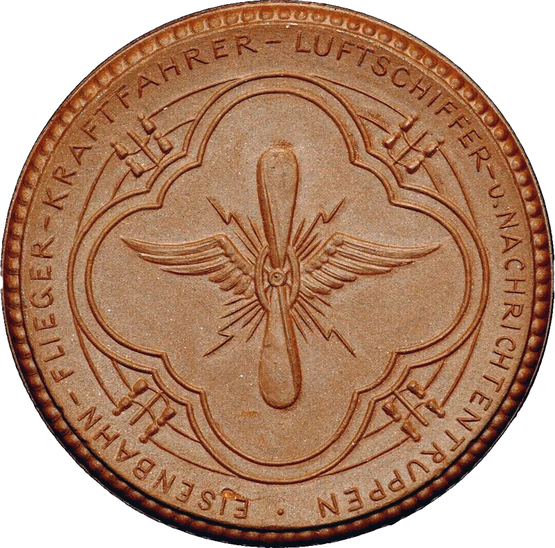 Porzellanmedaille Dresden Auf das Treffen der Verkehrstruppen am 6. - 8. Mai 1922