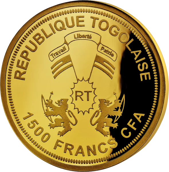 1.500 Francs Togo Golden Fellows - Katze 2025