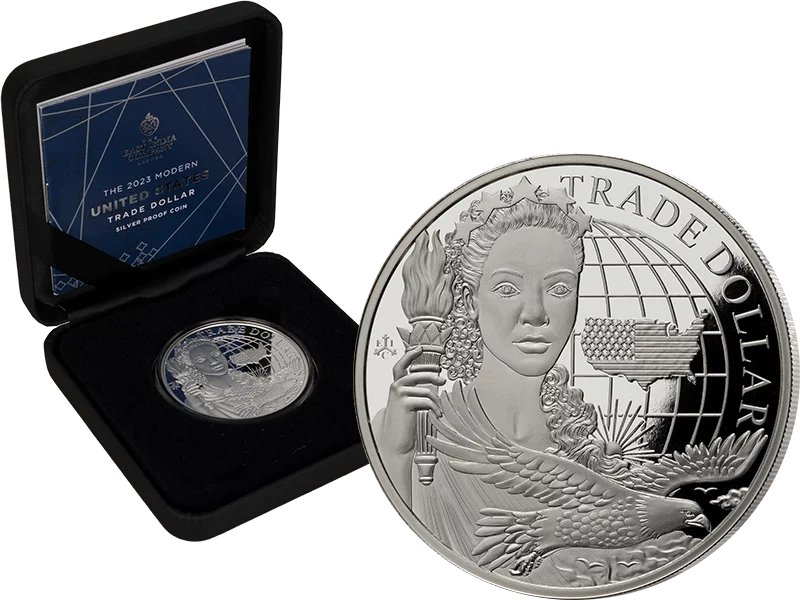 1 Pound St. Helena The Modern US Trade Dollar 2023