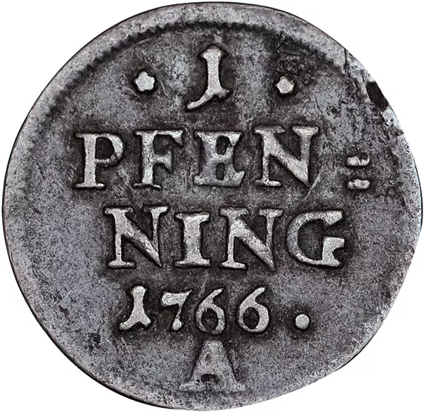 Pfennig Bayern Wappen 1764-1766