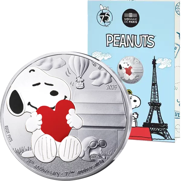 10 Euro Frankreich 75 Jahre Snoopy 2025 10 Euro Frankreich 75 Jahre Snoopy 2025
