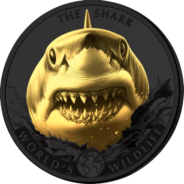 20 Franc Kongo Worlds Wildlife - Shark 2026 Golden Enigma Edition