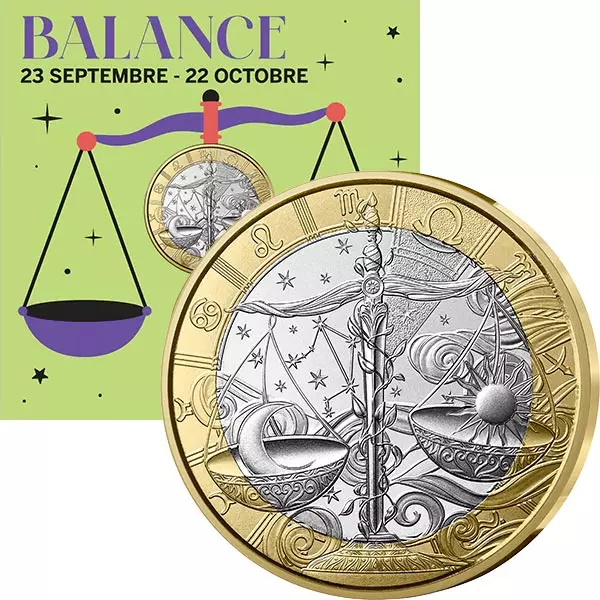 5 Euro Frankreich Sternzeichen - Waage