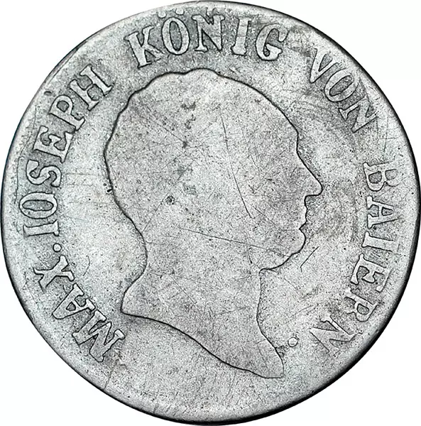 6 Kreuzer Bayern Königs-Sechser Maximilian I. Joseph 1806