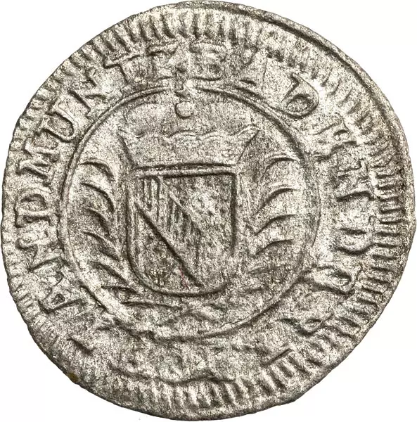 1 Kreuzer Baden-Durlach Markgraf Karl III. Willhelm 1732-1734