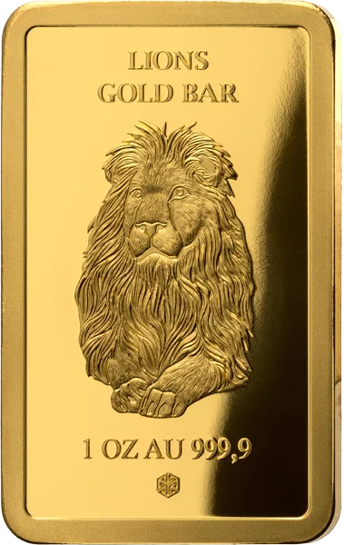 1.000 Dalasis Gambia Lions Gold Bar 2025