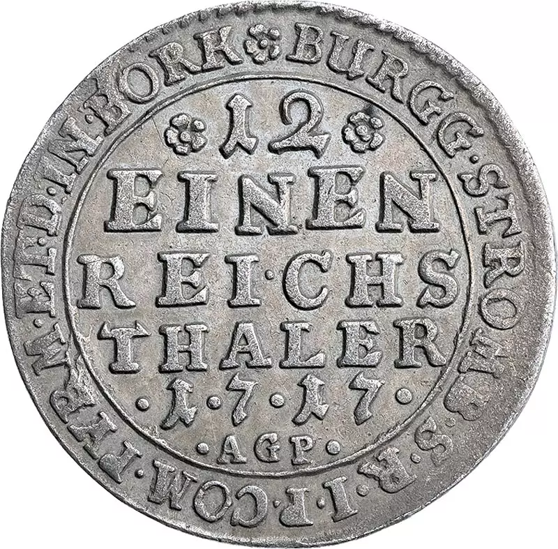 1/12 Taler Fürstbischof Franz Arnold von Wolff-Metternich zur Gracht 1709-1718