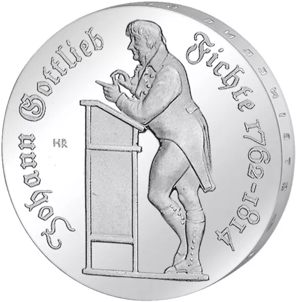 10 Mark DDR Johann Gottlieb Fichte 1990 Stempelglanz