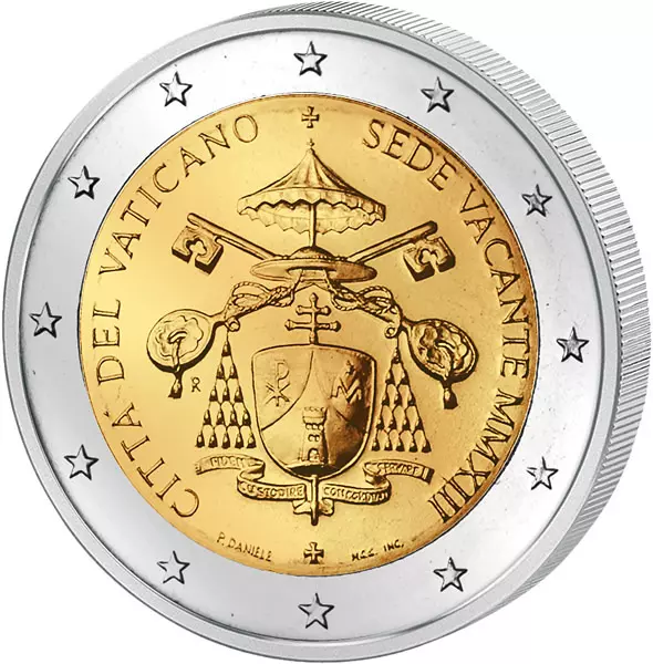 2 Euro Vatikan Sedisvakanz 2013 Prägefrisch inkl. Blister