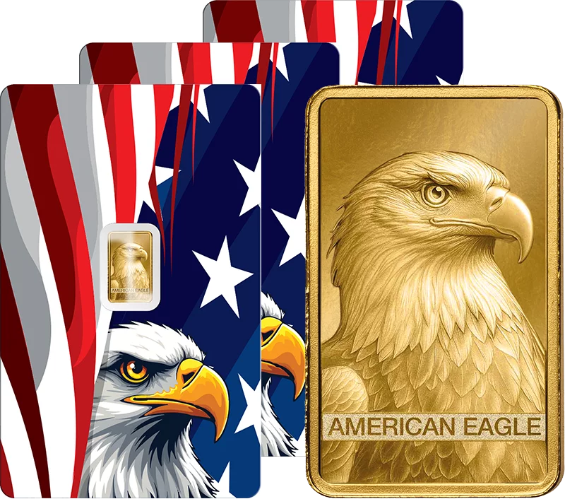 3 x 1 Gramm Goldbarren American Eagle 2026