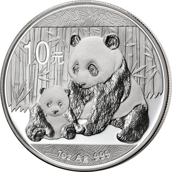 10 Yuan China Panda-Bär 2012