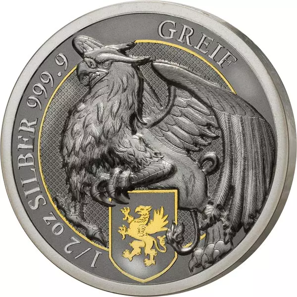 Silber-Gedenkprägung Deutschlands fantastische Tierwesen - Greif 2023