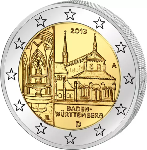2 Euro BRD Baden-Württemberg Kloster Maulbronn 2013 prägefrisch