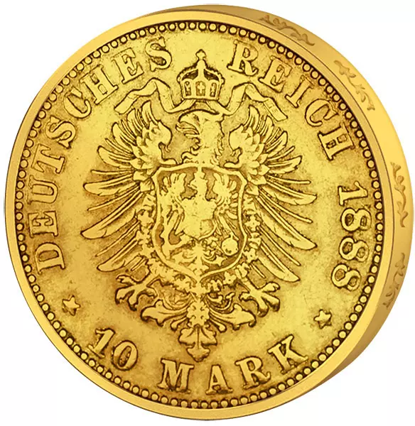 10 Mark Preußen Kaiser Wilhelm I. 1874-1888 sehr schön 10 Mark Preußen Kaiser Wilhelm I. 1874-1888 sehr schön
