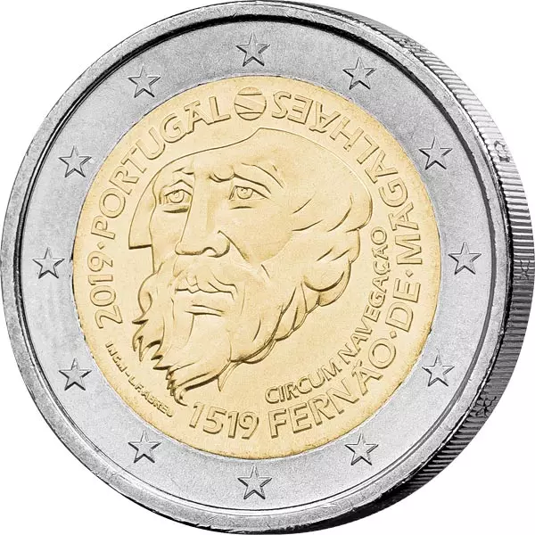 2 Euro Portugal 500 Jahre Magellan Weltumsegelung 2019