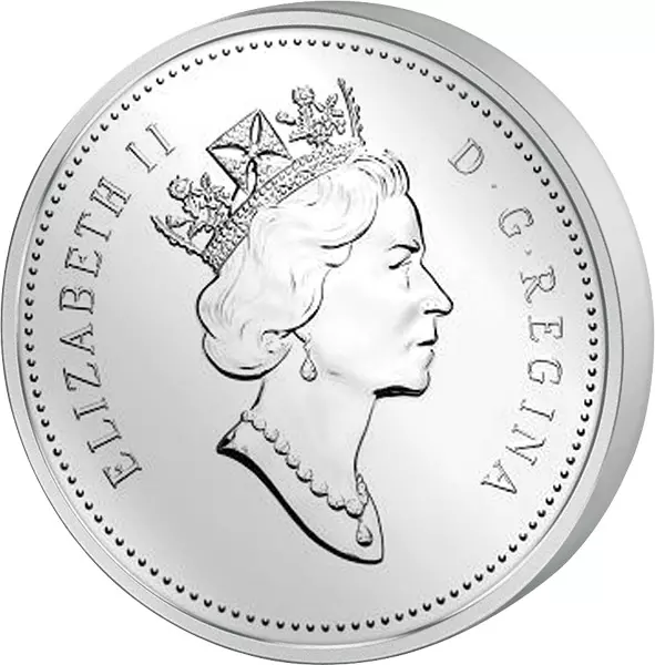 1 Dollar Kanada John Mcintosh Apfel 1996 Prooflike