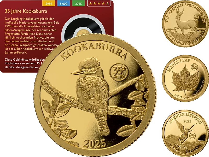 Gold-Kollektion: Moderne Gold-Raritäten in der Gold Coin Card