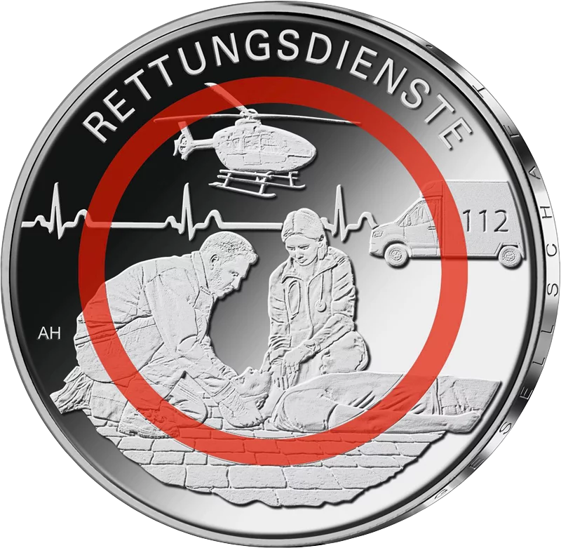5 x 10 Euro Set BRD Im Dienst der Gesellschaft 2022-2026