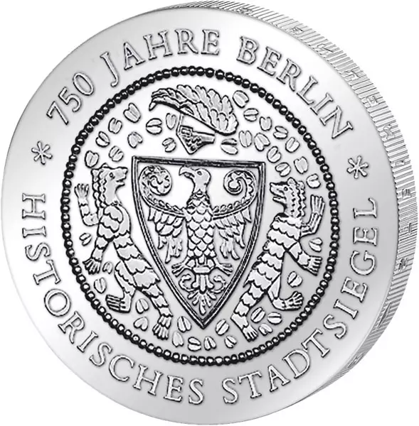 20 Mark DDR Historisches Stadtsiegel 1987 Stempelglanz