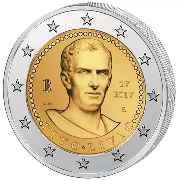 2 Euro Italien 2000. Todestag von Titus Livius 2017 2 Euro Italien 2000. Todestag von Titus Livius 2017