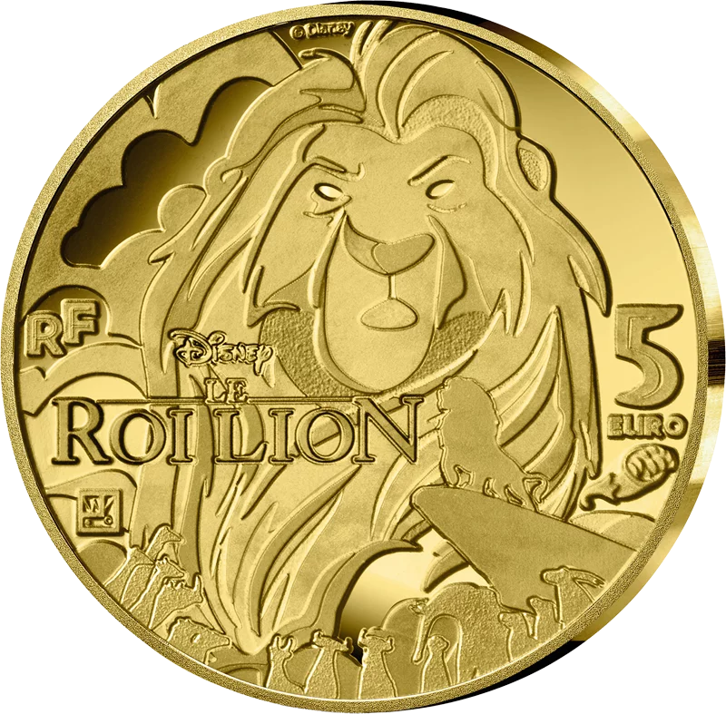 5 Euro Frankreich 30 Jahre König der Löwen