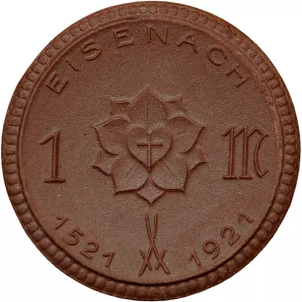1 Mark Meißen Martin Luther 1921 1 Mark Meißen Martin Luther 1921
