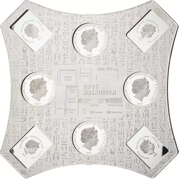 8 x 5 Dollars Salomonen Opus Magnificum Tutanchamun 2022 8 x 5 Dollars Salomonen Opus Magnificum Tutanchamun 2022