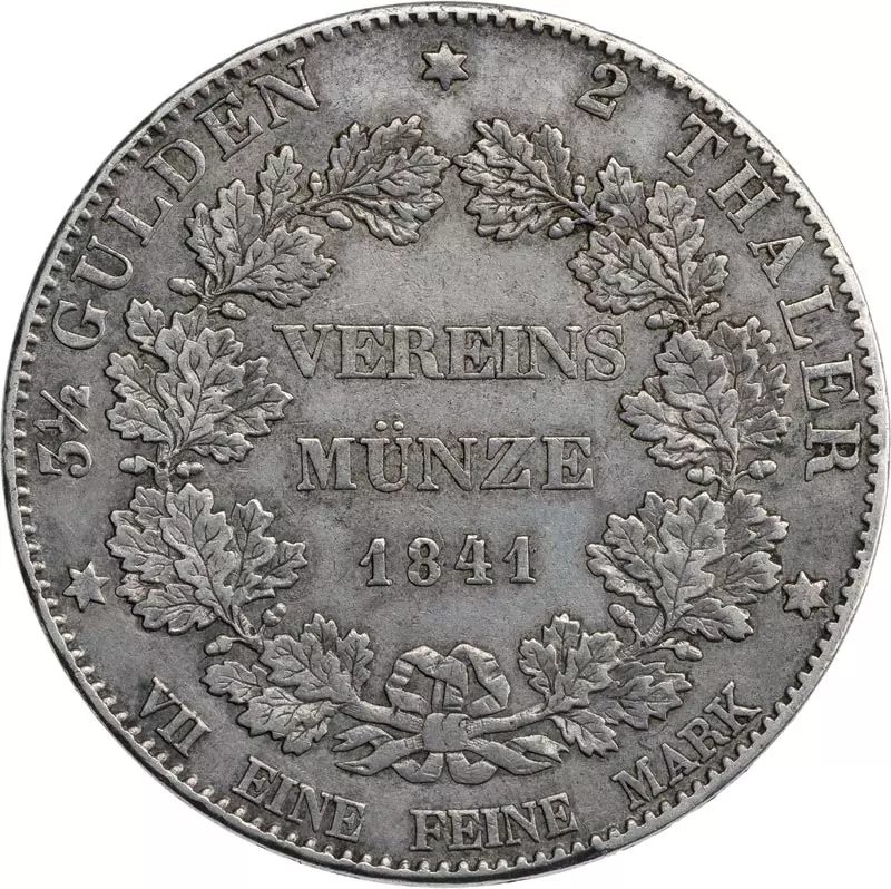 Doppeltaler Hessen-Darmstadt Großherzog Ludwig II. 1839-1842