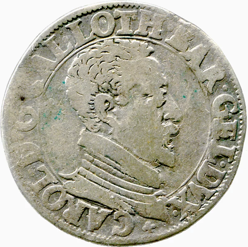 1 Teston Lothringen Herzog Karl III. 1587, 1588