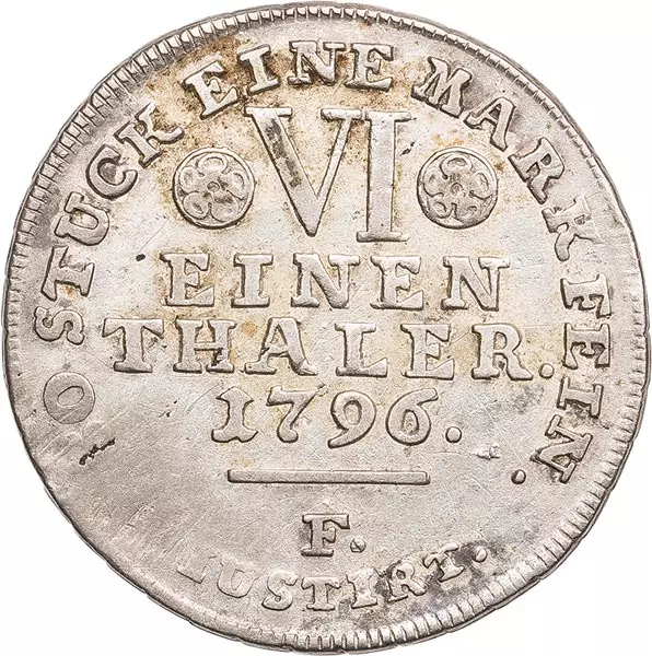 1/6 Taler Hessen-Kassel Landgraf Wilhelm IX 1786 - 1803