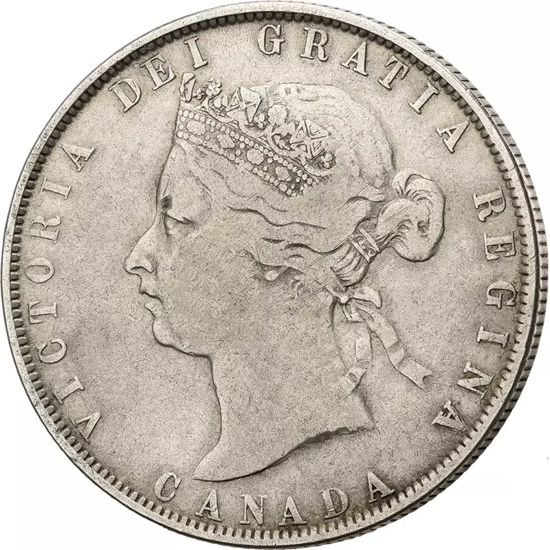 50 Cents Kanada Königin Victoria 1870 - 1901