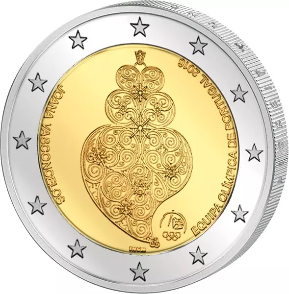 2 Euro Portugal Olympische Spiele in Rio de Janeiro 2016