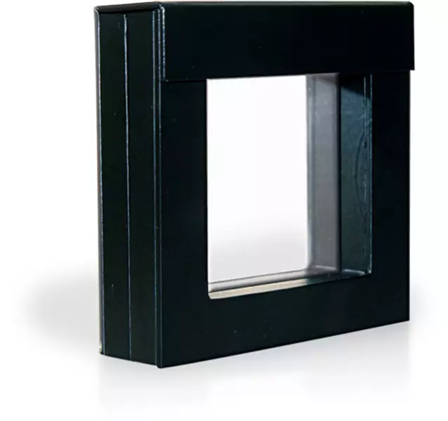 Transparente Schwebebox schwarz Außenm.: 180x183x34