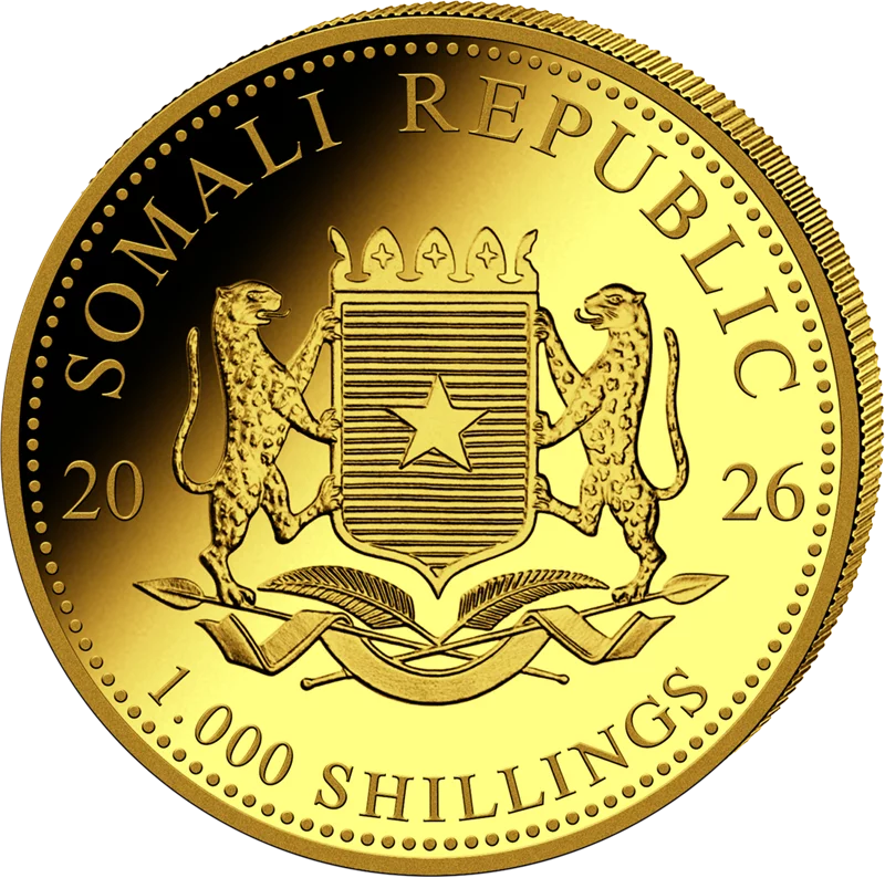 1 Unze Gold Somalia African Wildlife - Elefant 2026