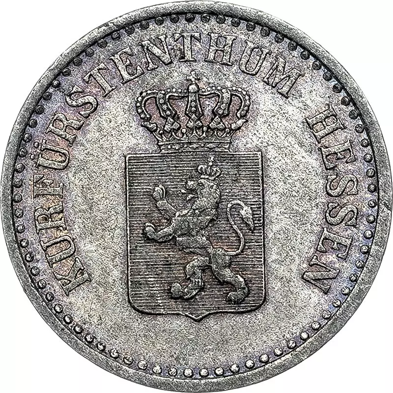 1 Silbergroschen Hessen-Kassel Kurfürst Friedrich Wilhelm I. 1851 - 1866