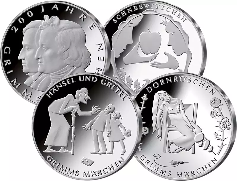 4 x 10 Euro BRD Grimms Märchen 2012-2015