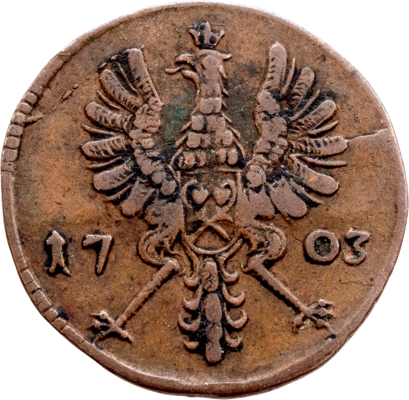 1 Pfennig Rietberg Graf Maximilian Ulrich von Kaunitz 1703