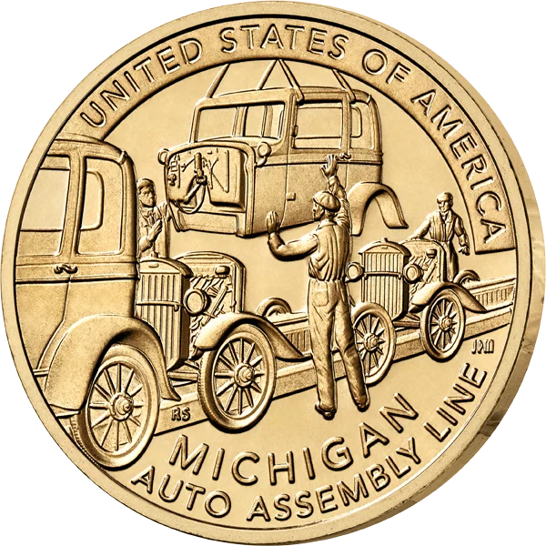 1 Dollar USA American Innovation - Michigan Auto Assembly Line 2025
