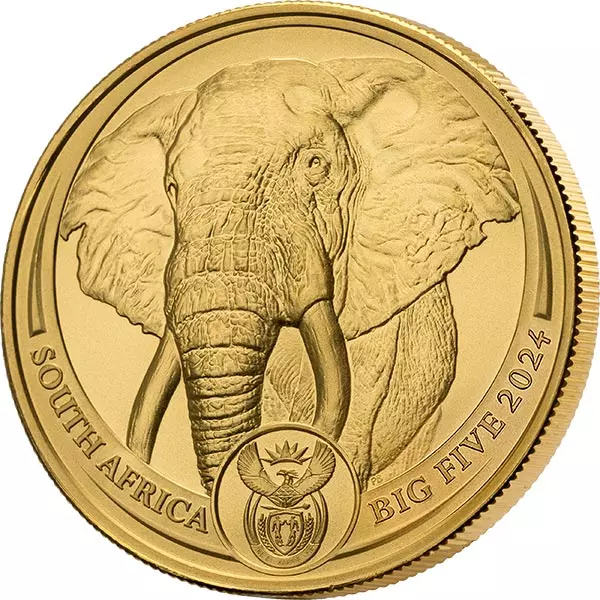 1 Unze Gold Südafrika Big Five - Elefant 2024