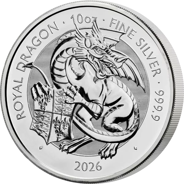 10 Unzen Silber Großbritannien Tudor Beasts - Royal Dragon 2026