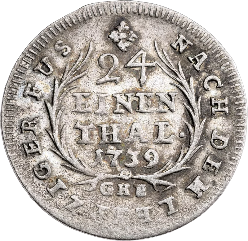 1/24 Taler Reuß Graf Heinrich III. 1738-1739