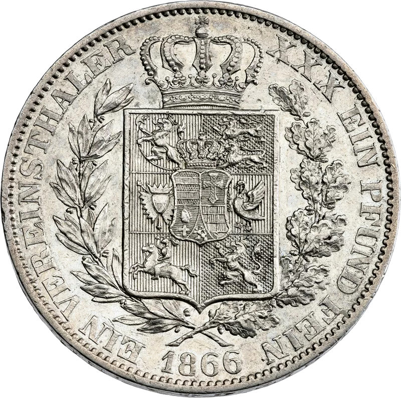 Vereinstaler Oldenburg Großherzog Nicolaus Friedrich Peter 1858-1866