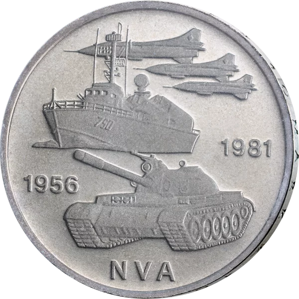 10 Mark DDR 25 Jahre Volksarmee 1981