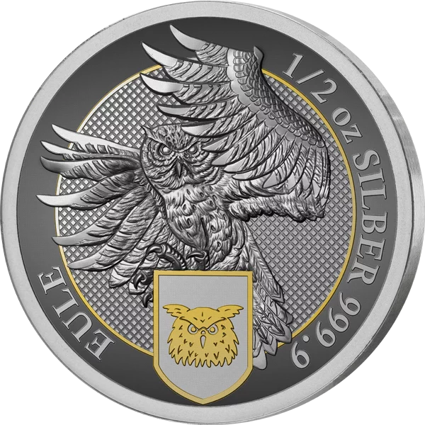 Silber-Gedenkprägung Deutschlands fantastische Tierwesen - Eule 2023