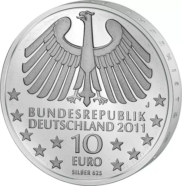 10 Euro BRD 100 Jahre Hamburger Elbtunnel 2011 Stempelglanz