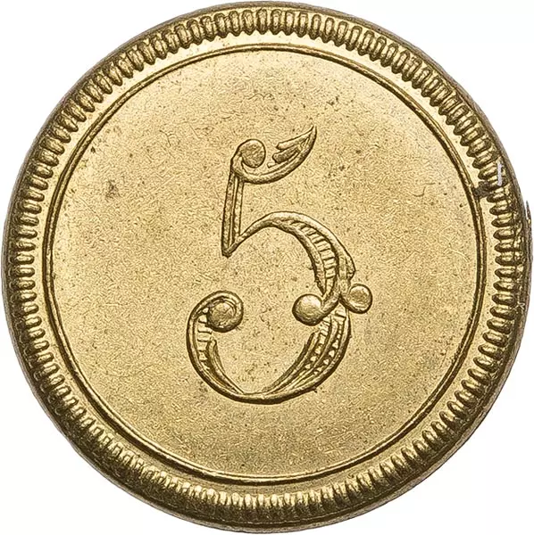 Großbritannien Schul Token Thronbesteigung von Königin Victoria 1837