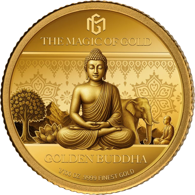 200 Dalasis Gambia The Magic of Gold - Goldener Buddha 2026
