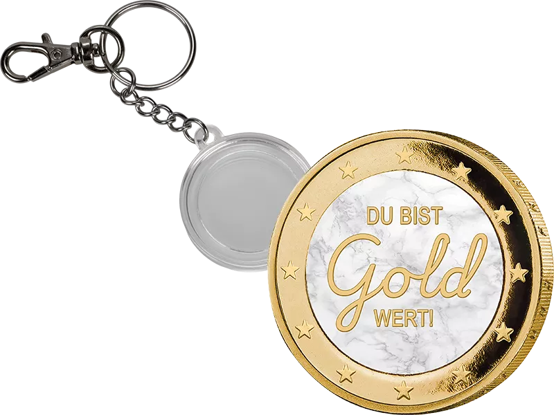 2-Euro-Premiumausgabe Du bist Gold wert inklusive Schlüsselanhänger