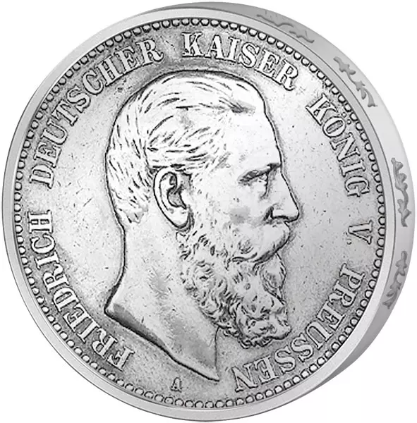 5 Mark Preußen Kaiser Friedrich III. 1888 vorzüglich 5 Mark Preußen Kaiser Friedrich III. 1888 vorzüglich